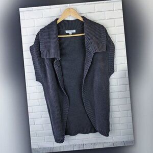 Company by Ellen Tracy Black Knit Cardigan Women's Large